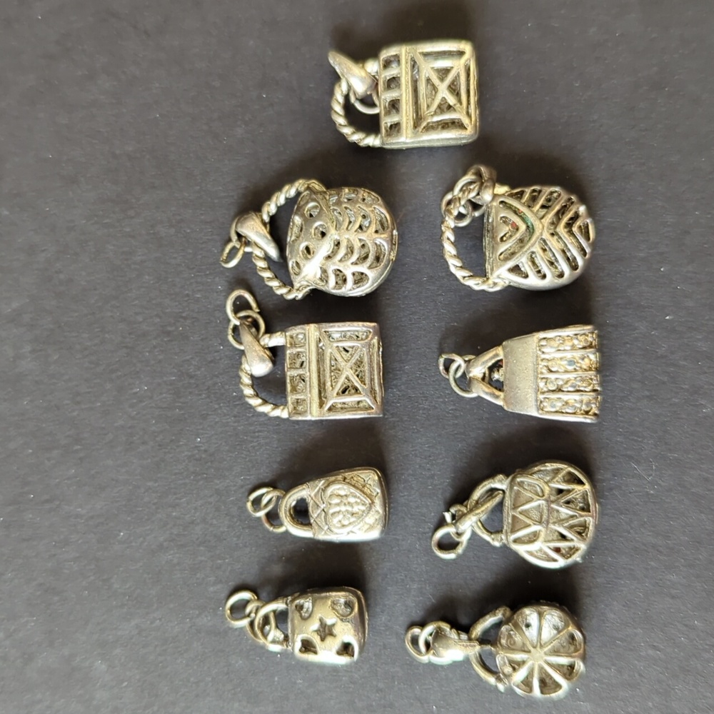metal beads charms theme handbags purses for jewelry making bracelets necklaces